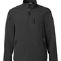 Weatherproof Mens Wind & Water Resistant Soft Shell Full Zip Jacket - Black