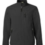 Weatherproof Mens Wind & Water Resistant Soft Shell Full Zip Jacket - Black - NEW