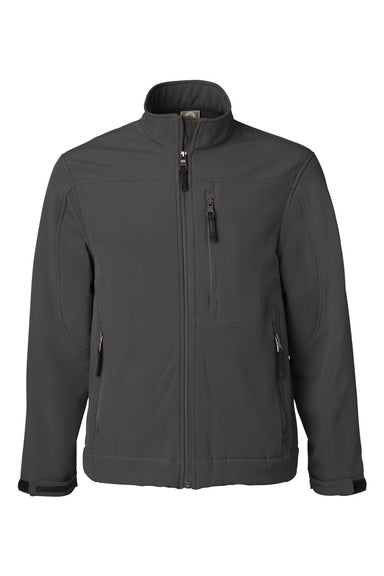 Weatherproof 6500 Mens Soft Shell Full Zip Jacket Graphite Grey Flat Front