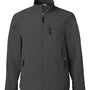 Weatherproof Mens Wind & Water Resistant Soft Shell Full Zip Jacket - Graphite Grey - NEW