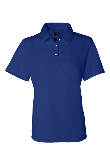 Sierra Pacific 5469 Womens Moisture Wicking Mesh Short Sleeve Polo Shirt Royal Blue Flat Front