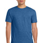 Jerzees Mens Dri-Power Moisture Wicking Short Sleeve Crewneck T-Shirt - Heather Retro Royal Blue