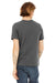 Bella + Canvas BC3001/3001C Mens Jersey Short Sleeve Crewneck T-Shirt Asphalt Grey Model Back