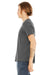 Bella + Canvas BC3001/3001C Mens Jersey Short Sleeve Crewneck T-Shirt Asphalt Grey Model Side