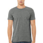 Bella + Canvas Mens Heather CVC Short Sleeve Crewneck T-Shirt - Heather Deep Grey