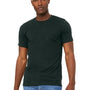 Bella + Canvas Mens Heather CVC Short Sleeve Crewneck T-Shirt - Heather Emerald
