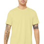 Bella + Canvas Mens Heather CVC Short Sleeve Crewneck T-Shirt - Heather French Vanilla