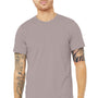 Bella + Canvas Mens Heather CVC Short Sleeve Crewneck T-Shirt - Heather Pink Gravel