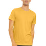 Bella + Canvas Mens Heather CVC Short Sleeve Crewneck T-Shirt - Heather Yellow Gold