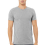 Bella + Canvas Mens USA Made Jersey Short Sleeve Crewneck T-Shirt - Heather Grey - Closeout