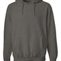 Weatherproof Mens Cross Weave Hooded Sweatshirt Hoodie w/ Pouch Pocket - Charcoal Grey