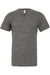 Bella + Canvas BC3005/3005/3655C Mens Jersey Short Sleeve V-Neck T-Shirt Asphalt Grey Slub Flat Front