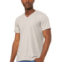 Bella + Canvas Mens CVC Short Sleeve V-Neck T-Shirt - Heather Dust