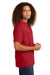 American Apparel 1301/AL1301 Mens Short Sleeve Crewneck T-Shirt Cardinal Red Model Side