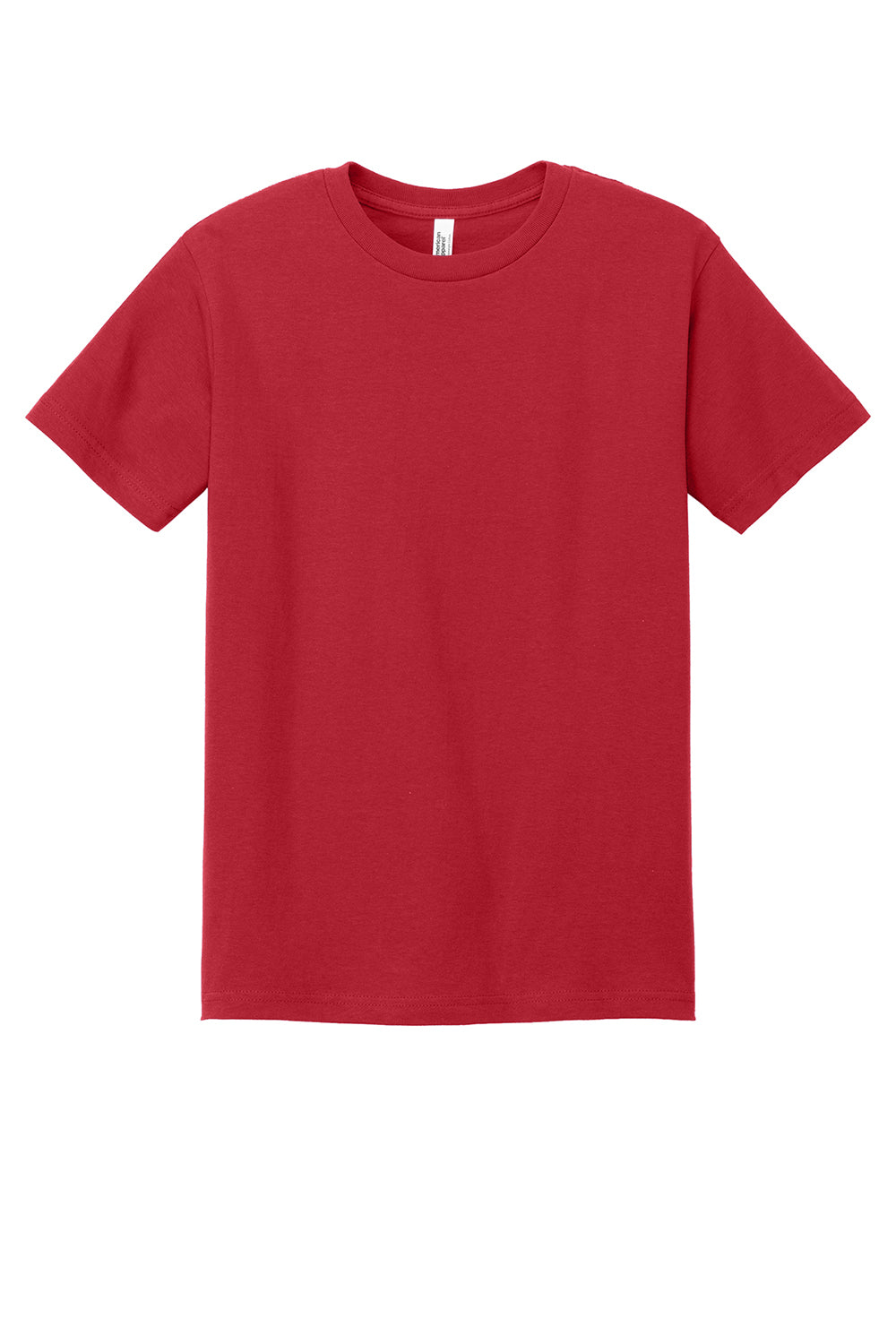 American Apparel 1301/AL1301 Mens Short Sleeve Crewneck T-Shirt Cardinal Red Flat Front