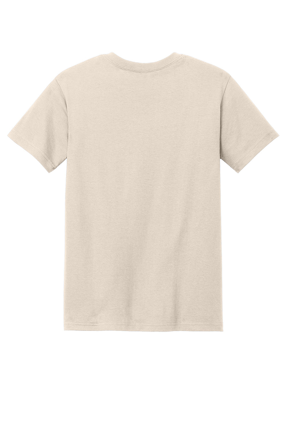 American Apparel 1301/AL1301 Mens Short Sleeve Crewneck T-Shirt Cream Flat Back