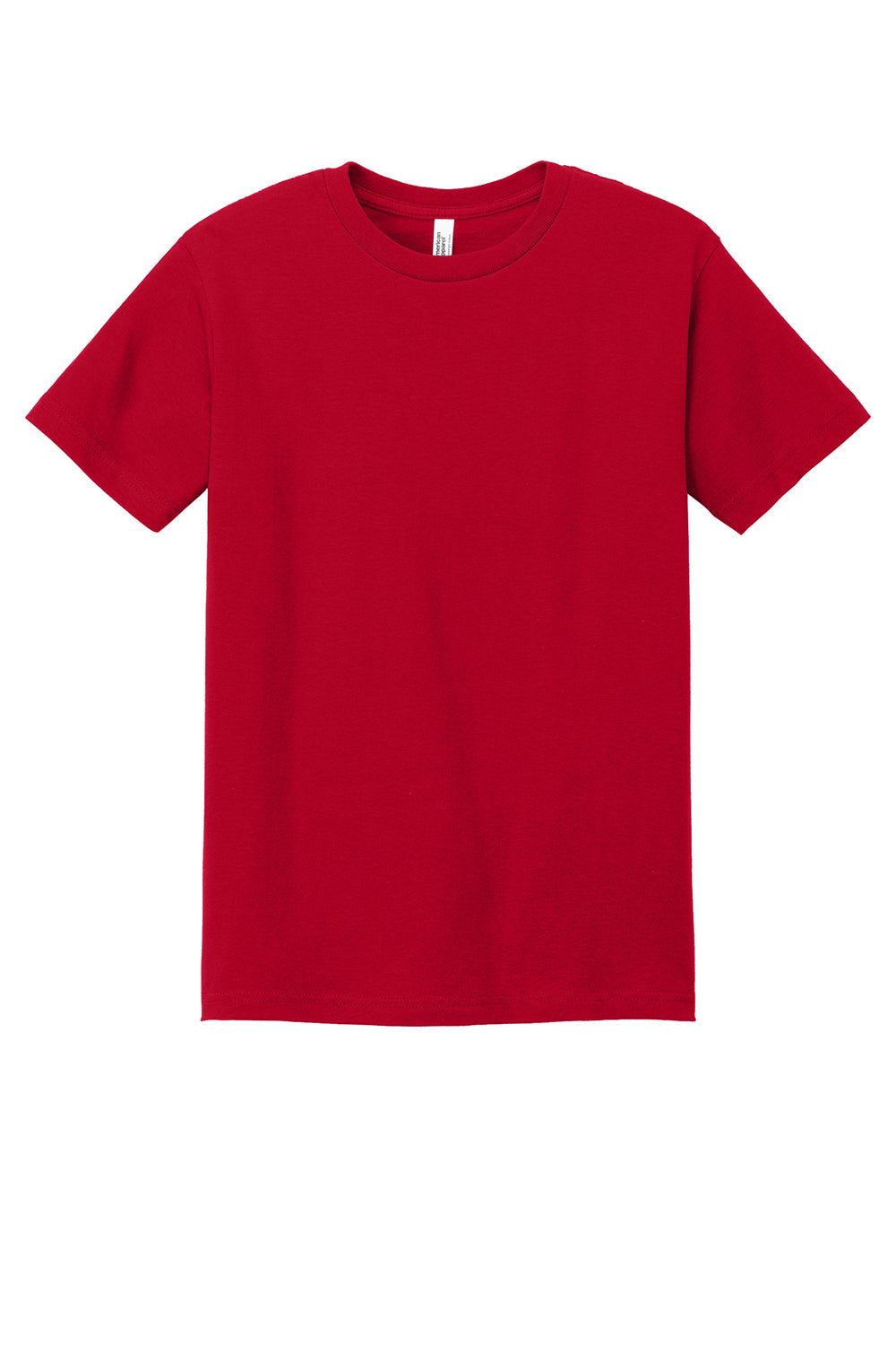 American Apparel 1301/AL1301 Mens Short Sleeve Crewneck T-Shirt Red Flat Front