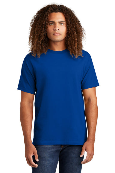 American Apparel 1301/AL1301 Mens Short Sleeve Crewneck T-Shirt Royal Blue Model Front