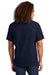 American Apparel 1301/AL1301 Mens Short Sleeve Crewneck T-Shirt True Navy Blue Model Back