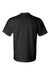 Bayside 1701 Mens USA Made Short Sleeve Crewneck T-Shirt Black Flat Back