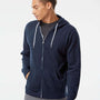Independent Trading Co. Mens Full Zip Hooded Sweatshirt Hoodie - Classic Navy Blue - NEW