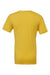 Bella + Canvas BC3001/3001C Mens Jersey Short Sleeve Crewneck T-Shirt Maize Yellow Flat Back