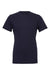 Bella + Canvas BC3001/3001C Mens Jersey Short Sleeve Crewneck T-Shirt Navy Blue Flat Front