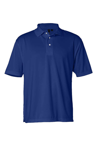 Sierra Pacific 0469 Mens Moisture Wish Mesh Short Sleeve Polo Shirt Royal Blue Flat Front