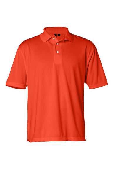 Sierra Pacific 0469 Mens Moisture Wish Mesh Short Sleeve Polo Shirt Brite Orange Flat Front