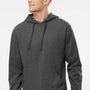Independent Trading Company Mens Hooded Sweatshirt Hoodie w/ Pouch Pocket - Heather Charcoal Grey