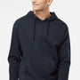 Independent Trading Company Mens Hooded Sweatshirt Hoodie w/ Pouch Pocket - Classic Navy Blue