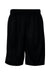 Badger 7219 Mens Pro Mesh Shorts w/ Pockets Black Flat Front