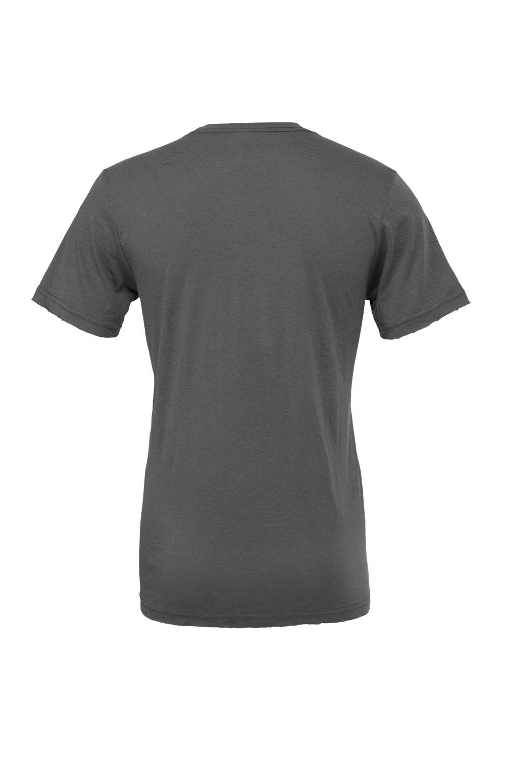 Bella + Canvas BC3001/3001C Mens Jersey Short Sleeve Crewneck T-Shirt Asphalt Grey Flat Back
