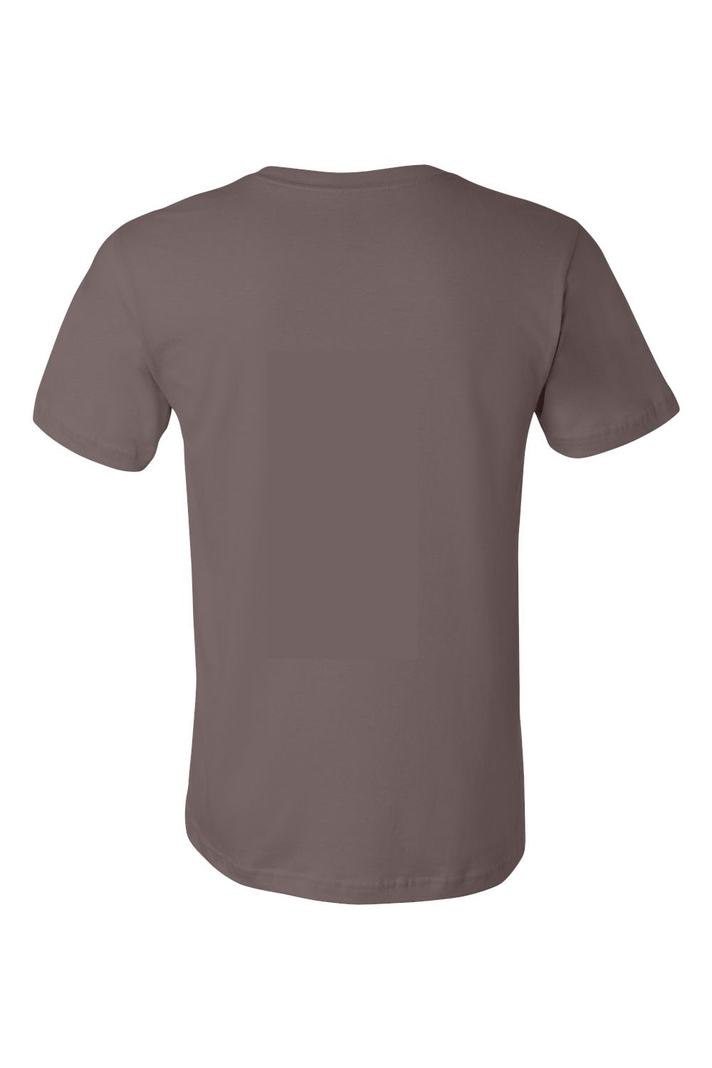 Bella + Canvas BC3001/3001C Mens Jersey Short Sleeve Crewneck T-Shirt Pebble Flat Back