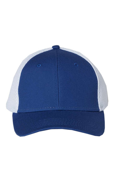 Sportsman 3200 Mens Spacer Mesh Back Hat Royal Blue/White Flat Front