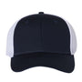 Valucap Hats Mens Spacer Mesh Back Adjustable Hat - Navy Blue/White