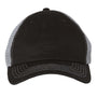 Sportsman Mens Contrast Stitch Mesh Back Adjustable Hat - Black/Grey - NEW