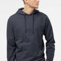 Independent Trading Company Mens Hooded Sweatshirt Hoodie w/ Pouch Pocket - Heather Classic Navy Blue