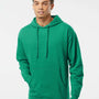 Independent Trading Co. Mens Hooded Sweatshirt Hoodie - Heather Kelly Green - NEW