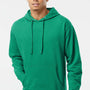 Independent Trading Company Mens Hooded Sweatshirt Hoodie w/ Pouch Pocket - Heather Kelly Green