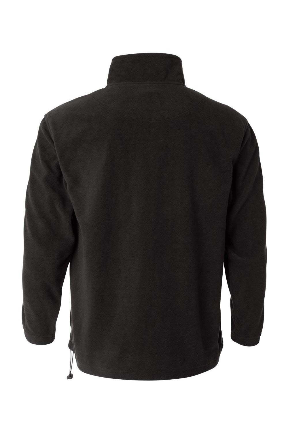 Sierra Pacific 3351 Mens Microfleece 1/4 Zip Sweatshirt Onyx Black Flat Back