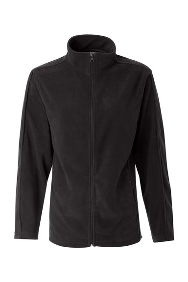 Sierra Pacific 5301 Womens Microfleece Full Zip Jacket Onyx Black Flat Front