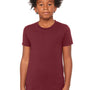 Bella + Canvas Youth Short Sleeve Crewneck T-Shirt - Maroon