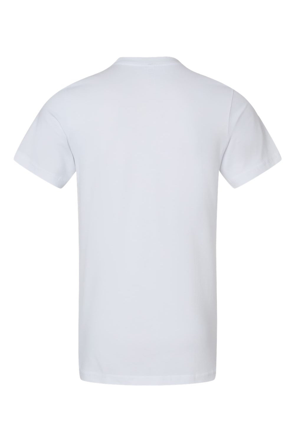 Bella + Canvas 3001U/3001USA Mens USA Made Jersey Short Sleeve Crewneck T-Shirt White Flat Back