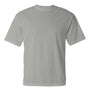 C2 Sport Mens Performance Moisture Wicking Short Sleeve Crewneck T-Shirt - Silver Grey