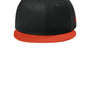 New Era Hats Mens Adjustable Hat - Flag Black/Team Orange - Coming Soon