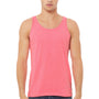 Bella + Canvas Mens Jersey Tank Top - Neon Pink