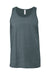 Bella + Canvas BC3480/3480 Mens Jersey Tank Top Heather Slate Blue Flat Front