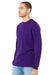 Bella + Canvas BC3501/3501 Mens Jersey Long Sleeve Crewneck T-Shirt Team Purple Model 3Q