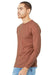 Bella + Canvas BC3501/3501 Mens Jersey Long Sleeve Crewneck T-Shirt Terracotta Model 3Q